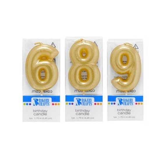 Mini Number Birthday Candles: Gold - LAST CALL | www.sprinklebeesweet.com