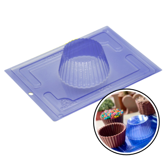 Dessert Cup Chocolate Mold: Large Cupcake Liner - SUPERSALE | www.sprinklebeesweet.com