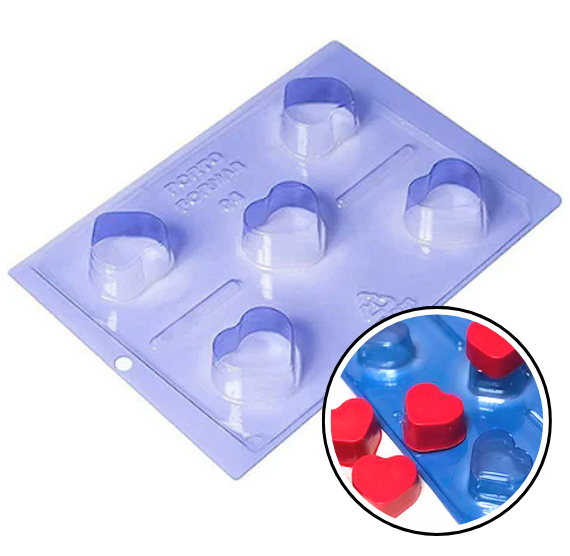 Small Heart Chocolate Mold: 3 Part Mold - SUPERSALE | www.sprinklebeesweet.com