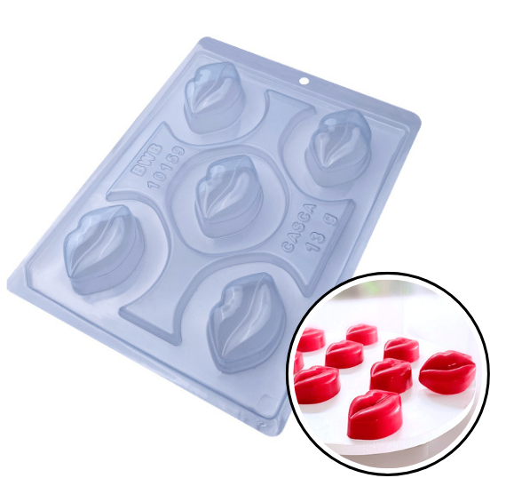 BWB 3 Part Mold: 10159 Lips - SUPERSALE | www.sprinklebeesweet.com