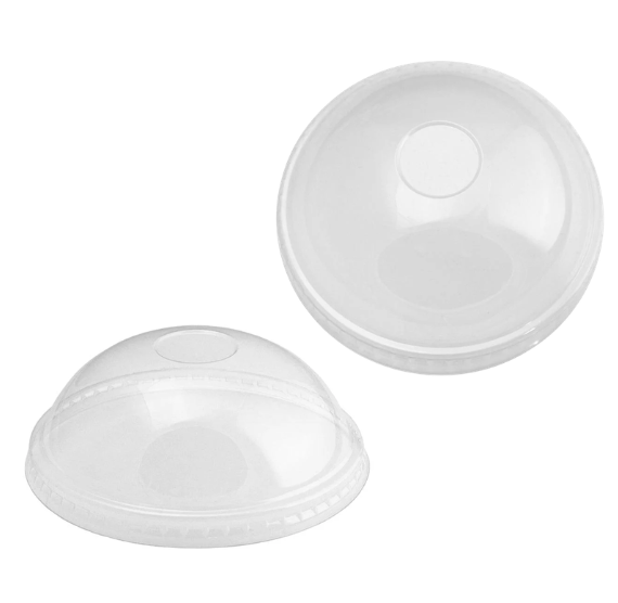 Clear Domed Ice Cream Cup Lids for 4oz Cups: 50 COUNT - LAST CALL