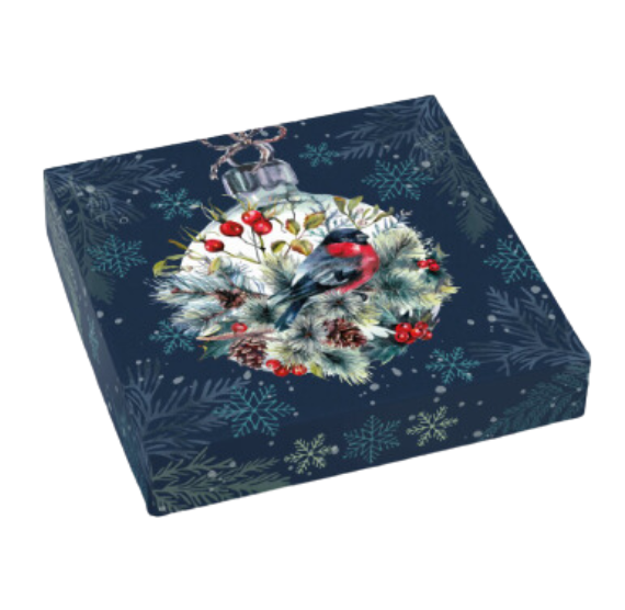 Christmas Cookie Box Kit: Winter Bird (5.5") | www.sprinklebeesweet.com