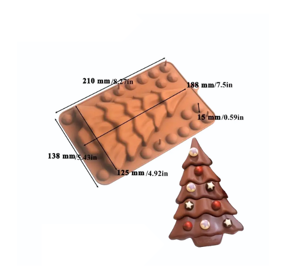 Christmas Tree Chocolate Bar Mold | www.sprinklebeesweet.com