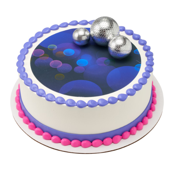 Groovy Disco Ball Cake Toppers Set | www.sprinklebeesweet.com