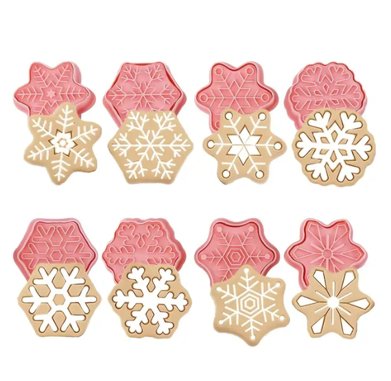 Snowflake Cookie Cutter Stampers Set | www.sprinklebeesweet.com