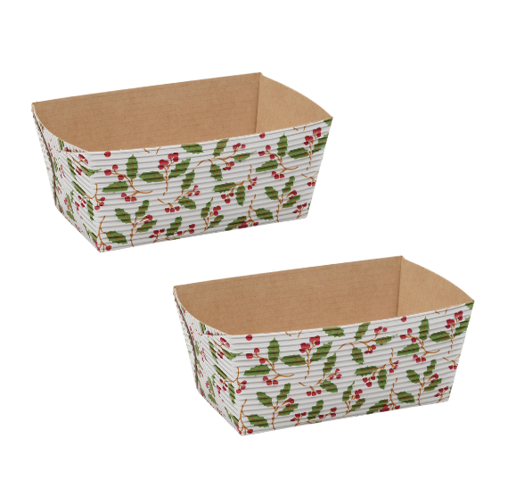 Shop Small Christmas Loaf Pans: Holly Bread Pans, Holiday Loaf