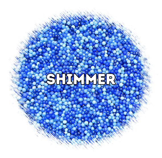 Bulk Nonpareils: Shimmer Blue Velvet | www.sprinklebeesweet.com