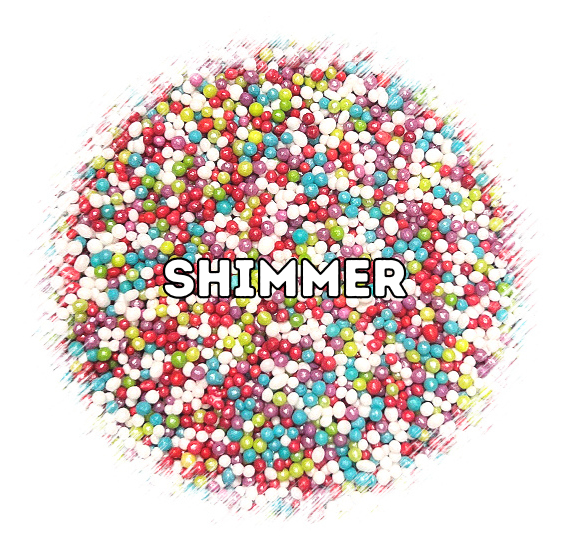 Bulk Shimmer Nonpareils: Merry & Bright | www.sprinklebeesweet.com