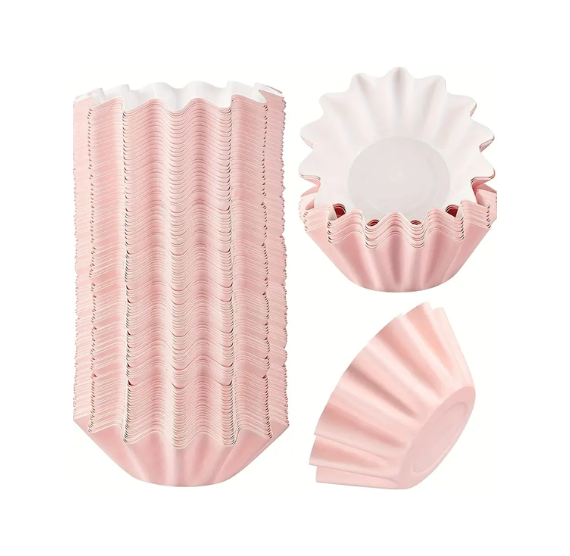 Free Standing Fluted Cupcake Cups: Light Pink | www.sprinklebeesweet.com