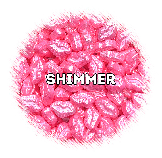 Shimmer Pink Lips Candy Sprinkles | www.sprinklebeesweet.com