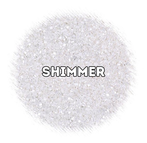 Shimmer White Sparkling Sugar | www.sprinklebeesweet.com
