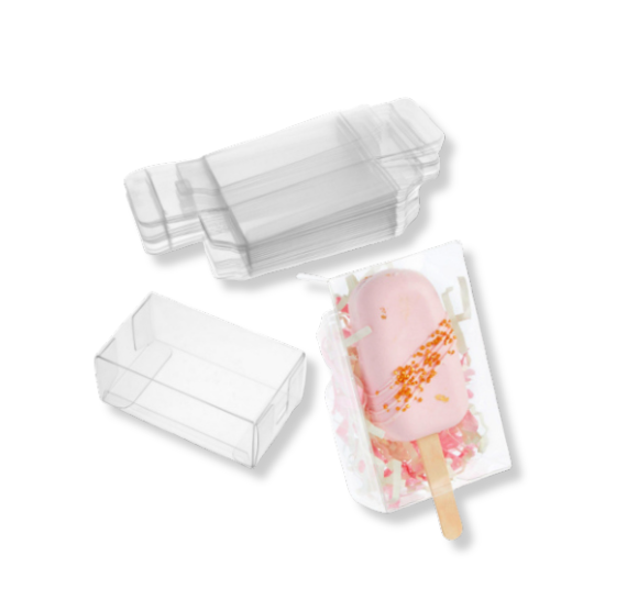 TRANSPARENT CAKESICLE PACKAGING BOX