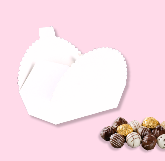 Scallop Small Candy Box Set: White | www.sprinklebeesweet.com