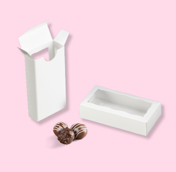 Rectangle White Favor Boxes with Window | www.sprinklebeesweet.com