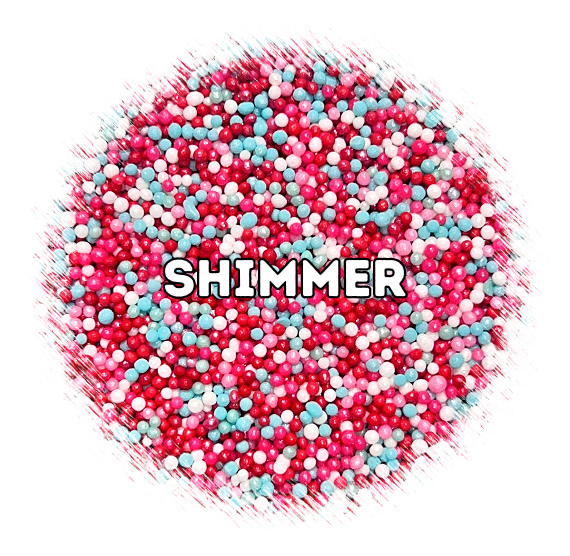 Shimmer Valentine Nonpareils: Be Mine | www.sprinklebeesweet.com