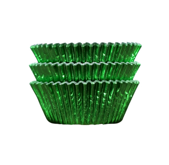 Green Foil Cupcake Liners: 100 Count | www.sprinklebeesweet.com
