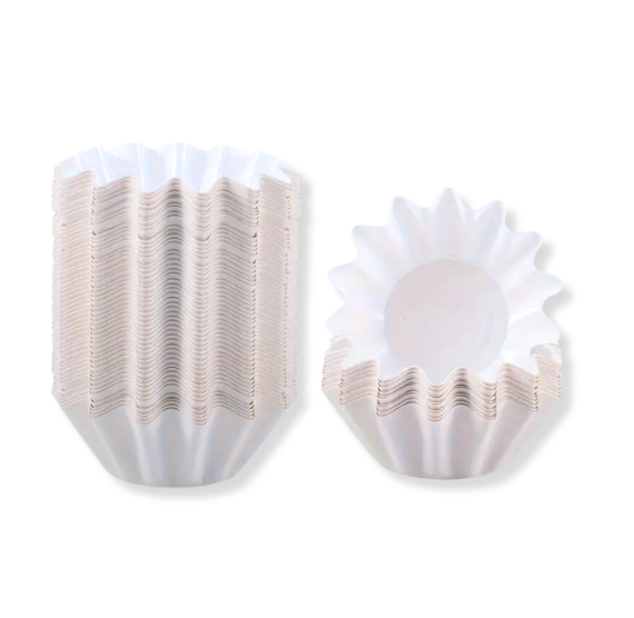 Free Standing Fluted Cupcake Cups: White | www.sprinklebeesweet.com