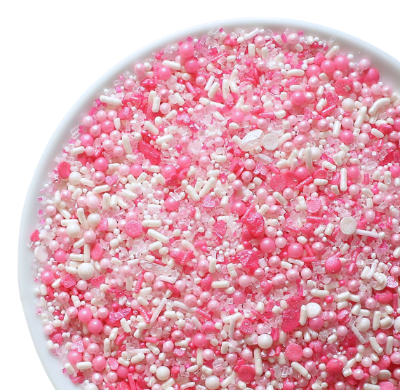 Bulk Sprinklefetti Sprinkle Mix: Ombre Pink | www.sprinklebeesweet.com