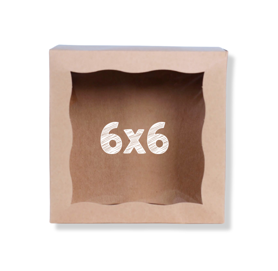 Small Brown Bakery Boxes: 6x6" | www.sprinklebeesweet.com