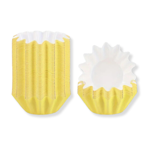 Free Standing Fluted Cupcake Cups: Yellow | www.sprinklebeesweet.com