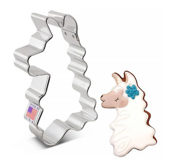 Llama Head Cookie Cutter | www.sprinklebeesweet.com