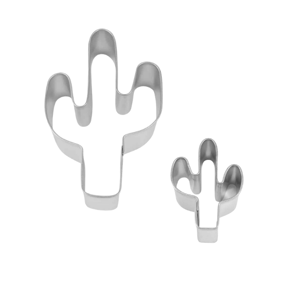 Cactus Cookie Cutter Set with Mini | www.sprinklebeesweet.com