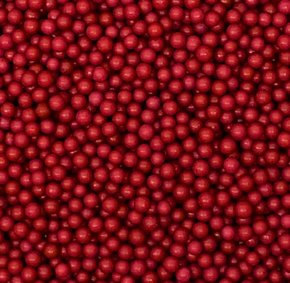 Burgundy Sugar Pearls: 3mm
