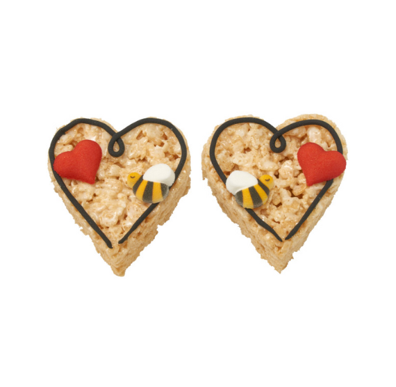 Red Heart Sugar Toppers: 1" | www.sprinklebeesweet.com