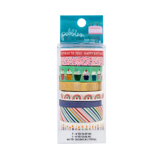 Happy Cake Day Washi Tape Set | www.sprinklebeesweet.com