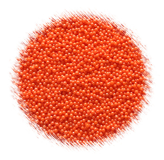 Bulk Nonpareils: Shimmer Orange | www.sprinklebeesweet.com