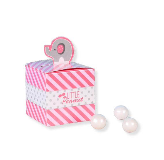 Small Favor Boxes: Pink Elephant | www.sprinklebeesweet.com