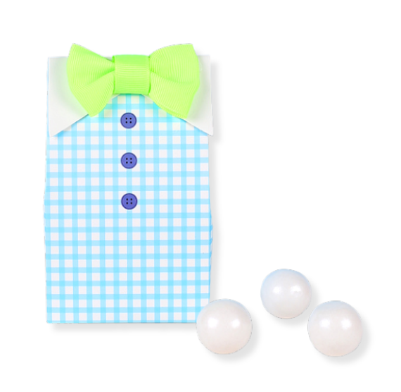 Baby Shower Favor Boxes: Boys Tie or Bow Tie | www.sprinklebeesweet.com