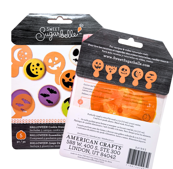 Sweet Sugarbelle Halloween Cookie Stencil Set: Round | www.sprinklebeesweet.com