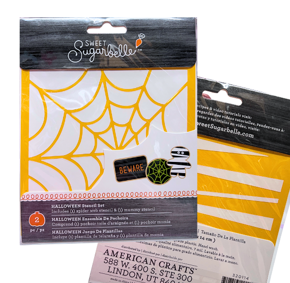 Sweet Sugarbelle Halloween Cookie Stencil Set | www.sprinklebeesweet.com