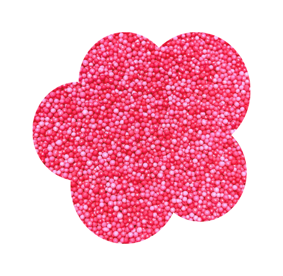 Ombré Nonpareils Mix: Classic Pink - NEW SIZE | www.sprinklebeesweet.com