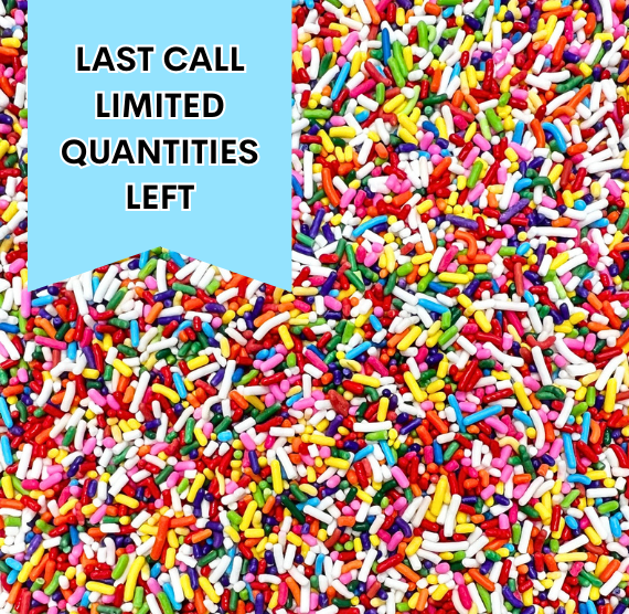 Classic Rainbow Jimmies Sprinkles - LAST CALL LIMITED STOCK | www.sprinklebeesweet.com