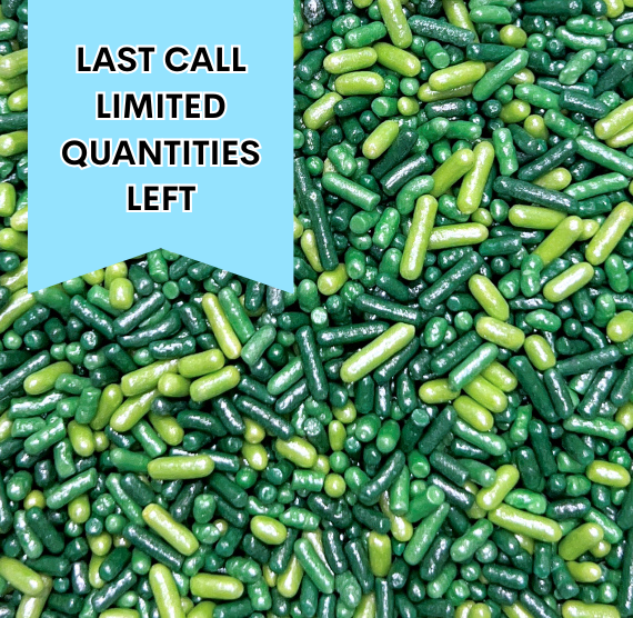Evergreen Christmas Jimmies Sprinkles Mix - LAST CALL LIMITED STOCK | www.sprinklebeesweet.com