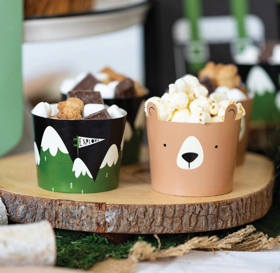 Adventure Baking Cups: Bear & Mountains: LIMITED STOCK
