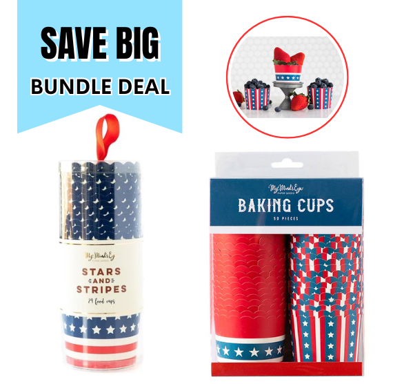 Patriotic Baking Cups: Stars & Stripes: BUNDLE DEAL - LIMITED STOCK | www.sprinklebeesweet.com