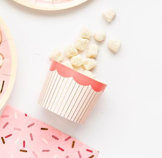 Light Pink Baby Shower Baking Cups: 12 SET BUNDLE DEAL - ONLY 1 AVAILABLE | www.sprinklebeesweet.com