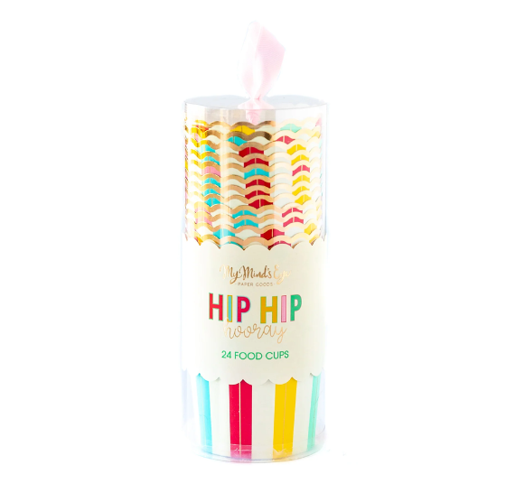 Birthday Baking Cups: Hip Hip Hooray: 12 SET BUNDLE DEAL - ONLY 1 AVAILABLE | www.sprinklebeesweet.com