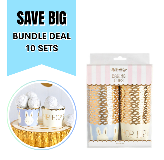 Easter Baking Cups: Hip Hop & Bunny: 10 PACK BUNDLE DEAL - ONLY 1 AVAILABLE | www.sprinklebeesweet.com