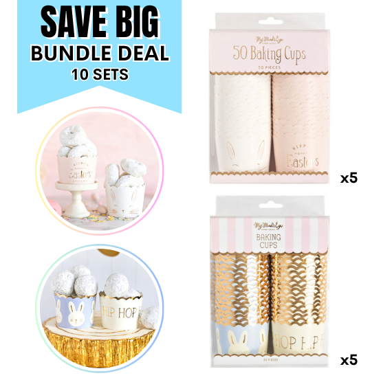 Easter Baking Cups: 10 PACK BUNDLE DEAL - ONLY 1 AVAILABLE | www.sprinklebeesweet.com