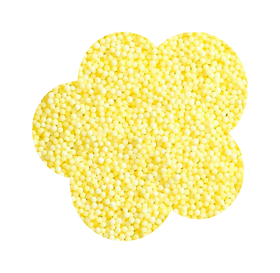 Bulk Nonpareils: Light Yellow - NEW SIZE | www.sprinklebeesweet.com