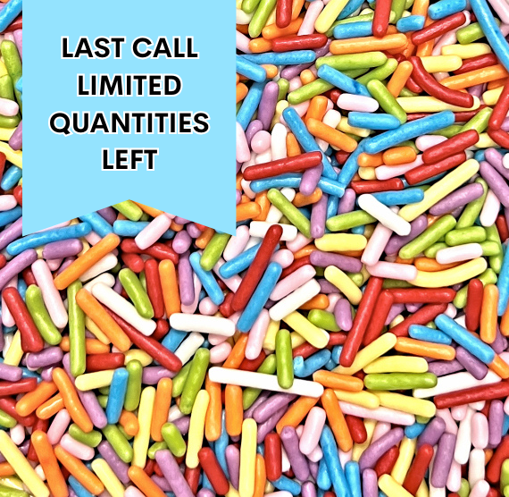 Fiesta Rainbow Jimmies Mix - 1LB BAG - LAST CALL