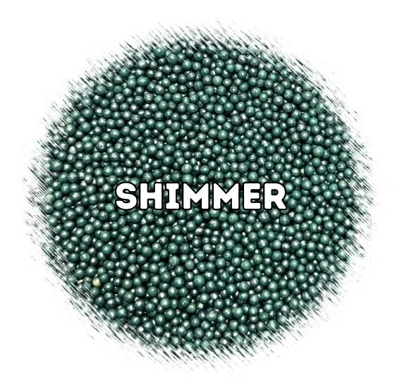 Bulk Nonpareils: Shimmer Spruce Green | www.sprinklebeesweet.com