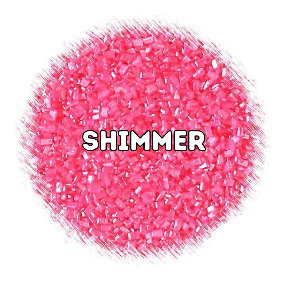 Shimmer Pink Sparkling Sugar | www.sprinklebeesweet.com