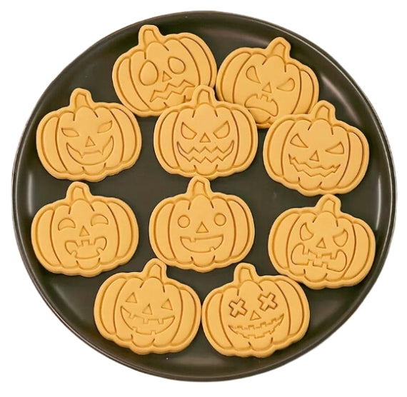 Halloween Jack O'Lantern Cookie Cutter & Stampers Set | www.sprinklebeesweet.com