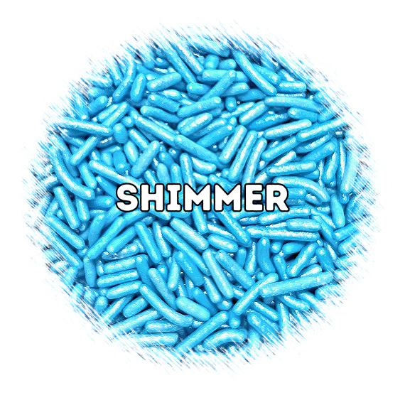 Shimmer Sky Blue Jimmies | www.sprinklebeesweet.com