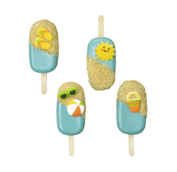 Summer Fun Beach Sugar Toppers: LAST SET 98 PIECES